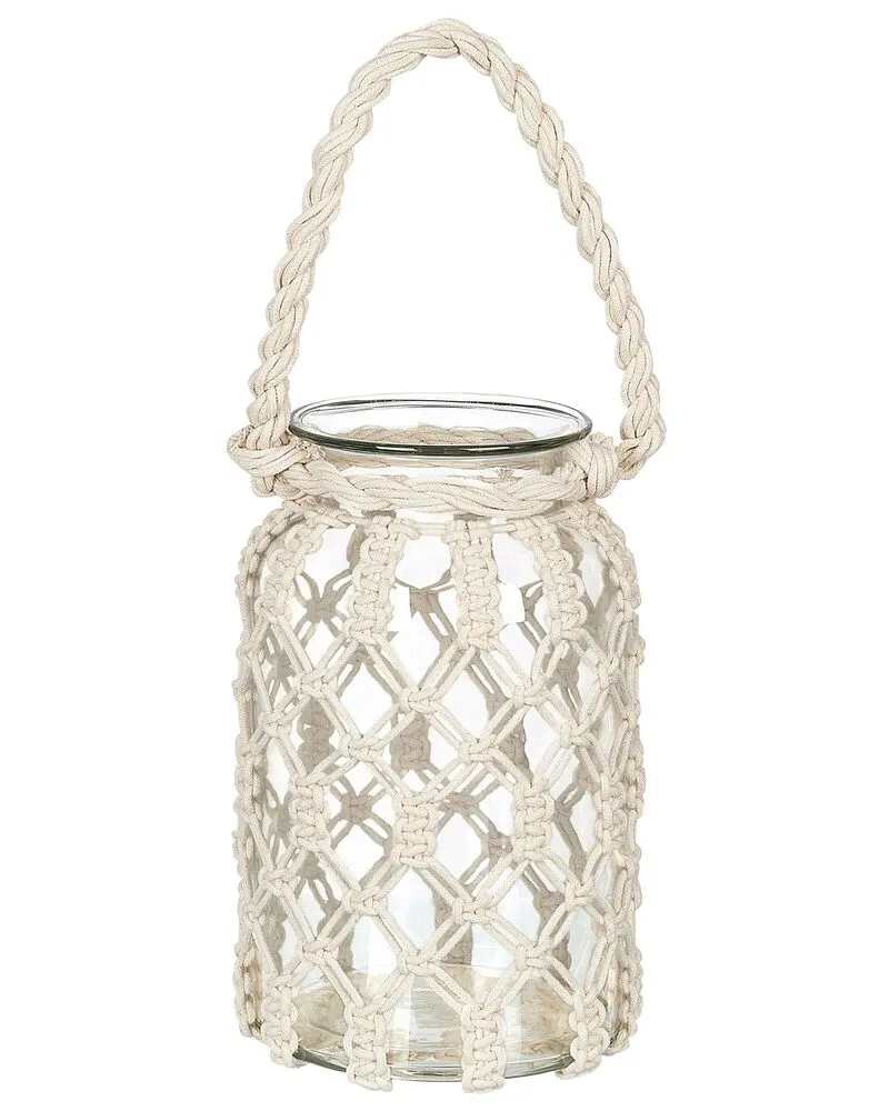 Lanterne JALEBI Tissu Blanc cassé avec protection IP65