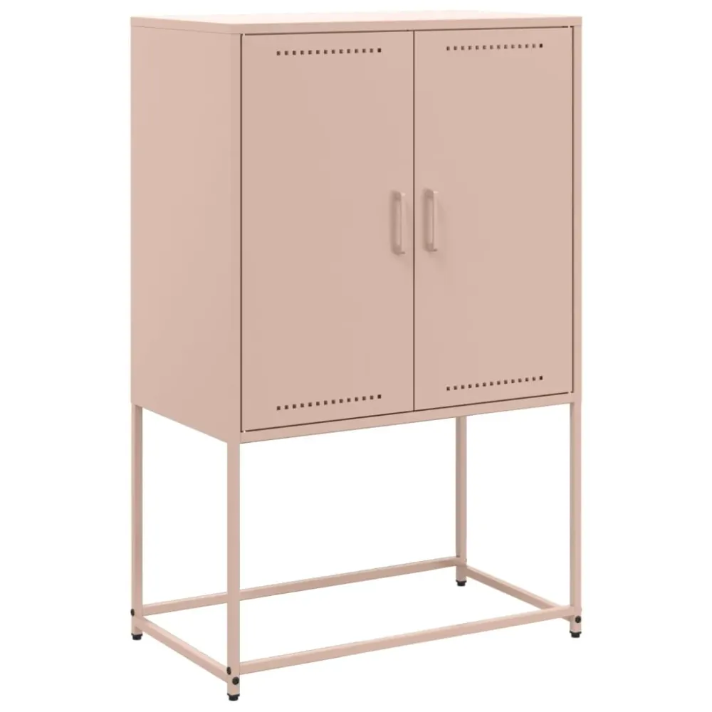 Buffet bahut commode armoire meuble de rangement organisateur cuisine salle de séjour salon haut 68,5 x 38,5 x 107 cm acie...