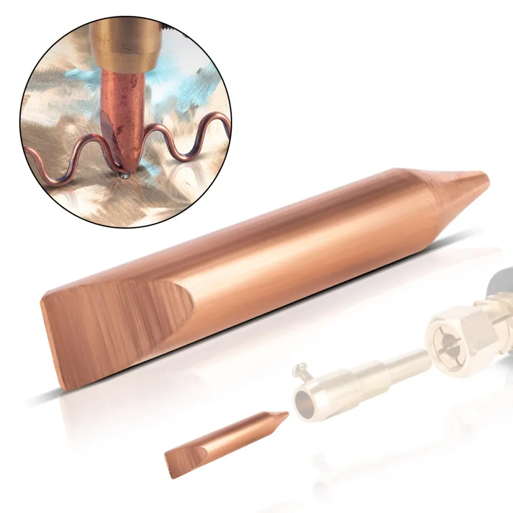Electrode de soudage en point de plain pour acier pour fil ondulé, accessoires de réparation intelligente pour les potiers...