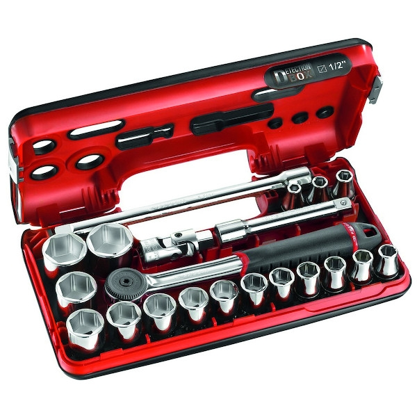 Coffret de douilles DBOX avec cliquet étanche S.161DBOX1PB - FACOM
