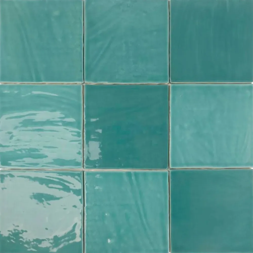 Carrelage de salle de bain Tabarca Turquesa 15x15 30 cm de long