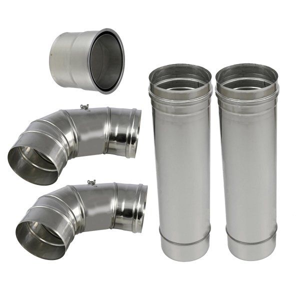 Tuyau de fumée Solarbayer en acier inoxydable paquet de 150 diamètre 150 mm 530032000 commander à bas prix avec Régulation...