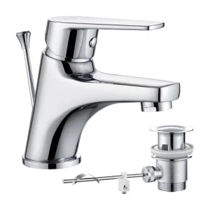 Cecipa max Mitigeur lavabo Robinet avec levier de vidange Chrom Laiton,EU Modèle