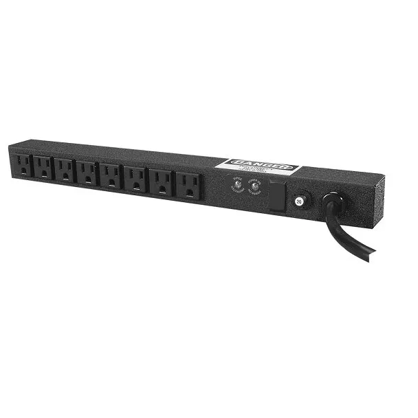 Basic Horizontal Rack-Mount Power Strips Single-Phase Surge-Protected (6) 5-20R Courant Outlets CPI 12816-704