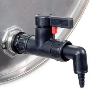Robinet de vidange DENIOS en polyamide électroconducteur pour solvants pour filetage 3/4" 193-761 se fournir à ba...