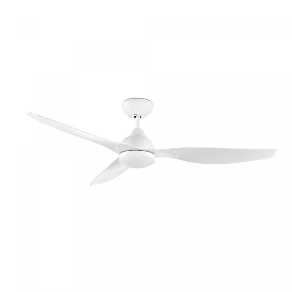 Ventilateur silencieux pour plafond, blanc 132 cm, moteur DC, LEDS-C4. Certifié CE - Garantie 2 Ans