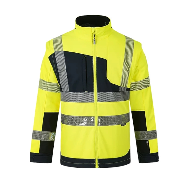 Blouson haute visibilité LUMINA 2 en 1 jaune/marine - M - CODUPAL SAFETY