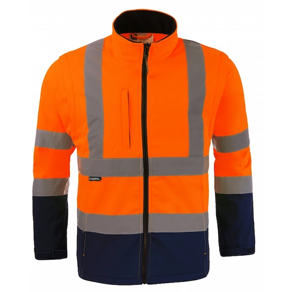 Blouson haute visibilité ZOÉ 2 en 1 orange/marine - S - CODUPAL SAFETY